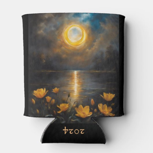 Zonsverduistering bij de Drink van het meer Blikjeskoeler (Achterkant)