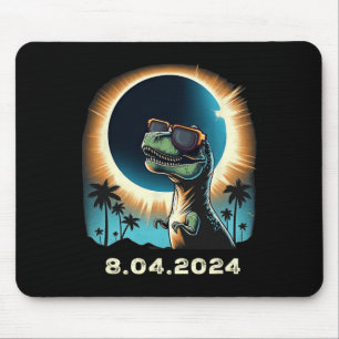 Zonsverduistering Dino met Zonsverduistering Gles Muismat