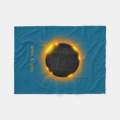Zonsverduistering Fleece Deken (Voorkant (Horizontaal))
