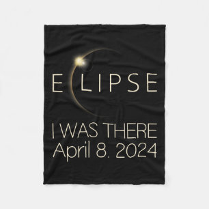 Zonsverduistering Ik was er 8 april 2024 Totaal Zo Fleece Deken