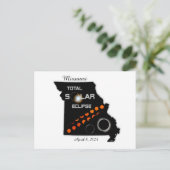Zonsverduistering in Missouri Briefkaart (Staand voorkant)