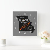 Zonsverduistering in Missouri Vierkante Klok (Huis)