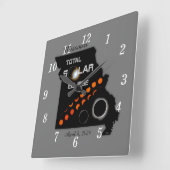 Zonsverduistering in Missouri Vierkante Klok (Hoek)