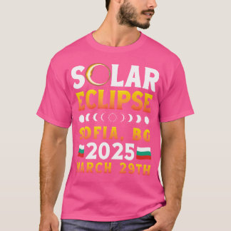 Zonsverduistering in Sofia BG 2025 maart 29th Astr T-shirt