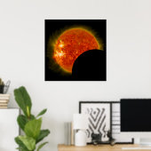 Zonsverduistering in uitvoering poster (Thuiskantoor)