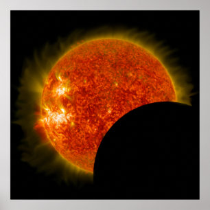 Zonsverduistering in uitvoering poster