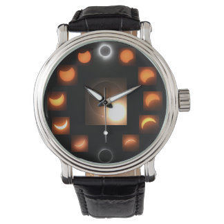 Zonsverduistering kijken horloge