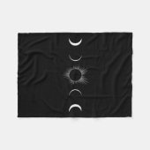 Zonsverduistering Maan Fases Totaliteit Fleece Deken (Voorkant (Horizontaal))