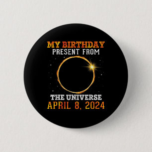 Zonsverduistering Mijn Cadeau uit het universum Ronde Button 5,7 Cm