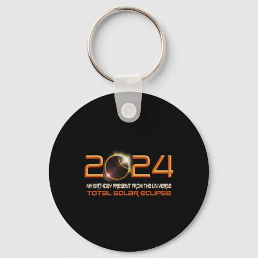 Zonsverduistering Mijn Cadeau uit het universum Sleutelhanger (Voorkant)