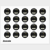 Zonsverduistering Mooning Grappig 04.08.2024 Verdu Ronde Sticker (Vel)