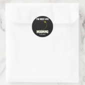 Zonsverduistering Mooning Grappig 04.08.2024 Verdu Ronde Sticker (Tas)