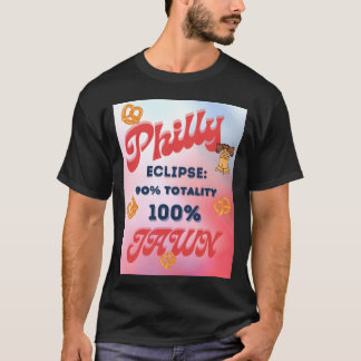 Zonsverduistering Philly Jawn vrienden T-shirt