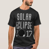  zonsverduistering Shirt uw stad (Voorkant)