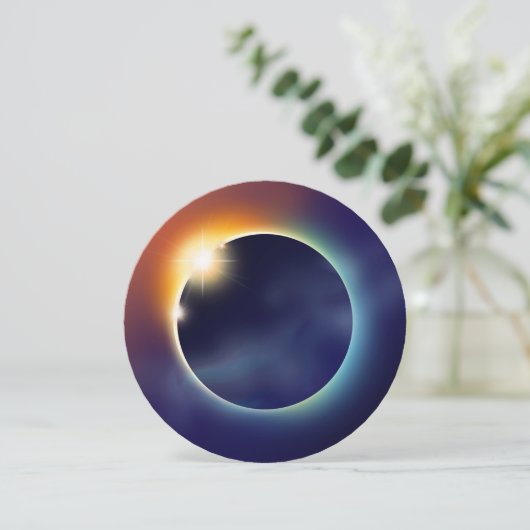 zonsverduistering | sterrenkundige partij kaart (Staand voorkant)