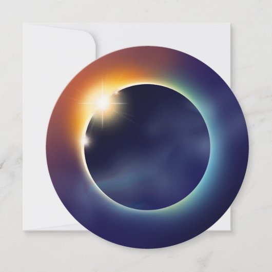 zonsverduistering | sterrenkundige partij kaart (Voorkant)