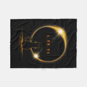 Zonsverduistering T Kat Dragen Zonne-verduistering Fleece Deken (Voorkant (Horizontaal))