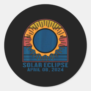 Zonsverduistering Totale Zonsverduistering Ronde Sticker