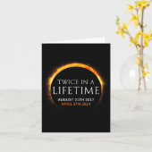 Zonsverduistering twee keer in Leven 2024 Zonsverd Kaart (Gele Bloem)