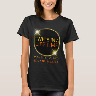 Zonsverduistering Tweemaal Levenslang April T-shirt