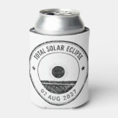 Zonsverduistering van 2 augustus 2027 blikjeskoeler (Blikje Voorkant)