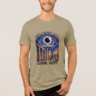 Zonsverduistering Van De Eeuw 2 Aug,2027 Luxor Egy Tri-Blend Shirt