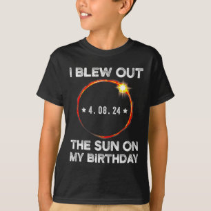 Zonsverduistering Verjaardag Ik blies de zon op mi T-shirt