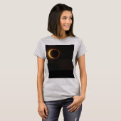 Zonsverduistering Vrouwen Overdag Kosmische Vibes T-shirt (Voorkant volledig)