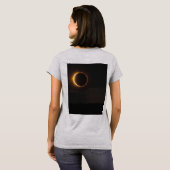 Zonsverduistering Vrouwen Overdag Kosmische Vibes T-shirt (Achterkant volledig)