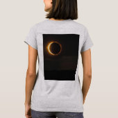 Zonsverduistering Vrouwen Overdag Kosmische Vibes T-shirt (Achterkant)