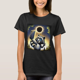 Zonsverduistering Wasbeer 8 april T-shirt