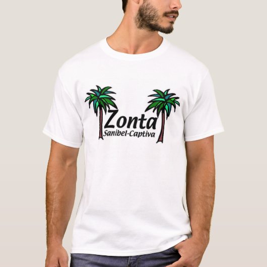 ZONTA MET PALMS T-SHIRT (Voorkant)