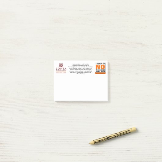 Zonta post-it noten post-it® notes (Op bureau)
