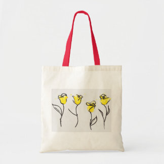 Zonta Yellow Rose Canvas tas