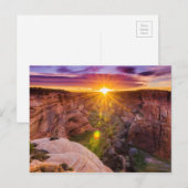 Zonuitbarsting bij Canyon de Chelly, AZ Briefkaart (Voorkant / Achterkant)