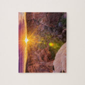 Zonuitbarsting bij Canyon de Chelly, AZ Legpuzzel (Verticaal)