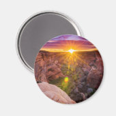Zonuitbarsting bij Canyon de Chelly, AZ Magneet (Voorkant / Achterkant)