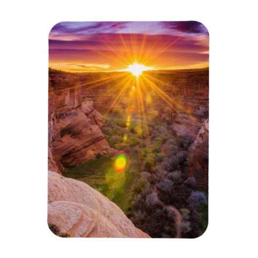 Zonuitbarsting bij Canyon de Chelly, AZ Magneet (Verticaal)