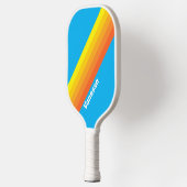 Zonuitbarsting Zee Strepen met Naam Pickleball Paddle (Links)