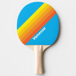 Zonuitbarsting Zee Strepen met Naam Tafeltennisbatje