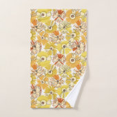 ZonuitbarstingBloesem - Stralend Bloempatroon in W Bad Handdoek (Handdoek)