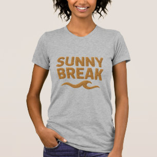 zonvakantie gouden glinster shirt dames s
