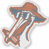 Zonveilige pelikaan sticker (Voorkant)
