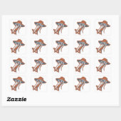 Zonveilige Pelikaan Vierkante Sticker (Vel)