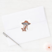 Zonveilige Pelikaan Vierkante Sticker (Envelop)