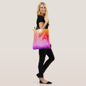 Zonverlichte Palm Tree Ocean Rainbow Pastel Vacay  Tote Bag (Op model)