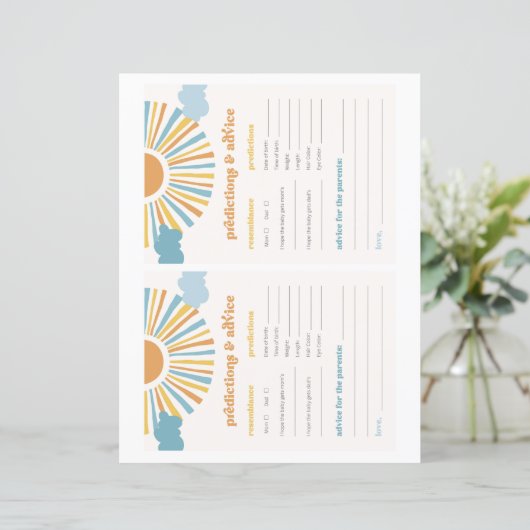 Zonvoorspellingen & Advies Kaarten (Staand voorkant)