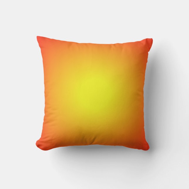 Zonvuur Geel Oranje Rood Buitenkussen (Voorkant)
