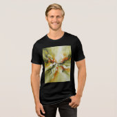 Zonvuur in Draaiende Stilte Tri-Blend Shirt (Voorkant volledig)