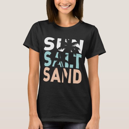 zonzoutzand, Strand t-shirt, zomer T-shirt (Voorkant)